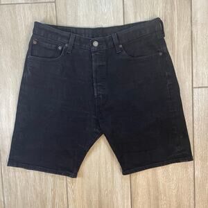 Levi’s 501 Black Denim Shorts Men’s W34 Button Fly 9” Inseam